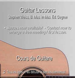 50% off your first two lessons Dollard-des-Ormeaux Guitar